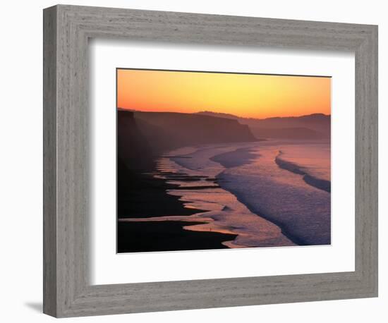 Drakes Bay at Sunrise, Point Reyes National Seashore, USA-John Elk III-Framed Photographic Print