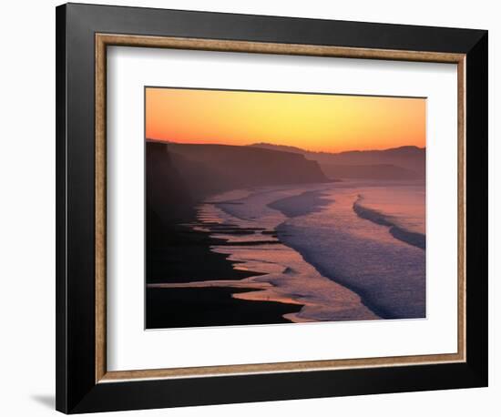 Drakes Bay at Sunrise, Point Reyes National Seashore, USA-John Elk III-Framed Photographic Print