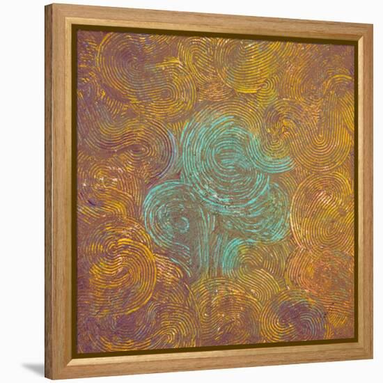 Drama Abstract-Roberto Gonzalez-Framed Stretched Canvas