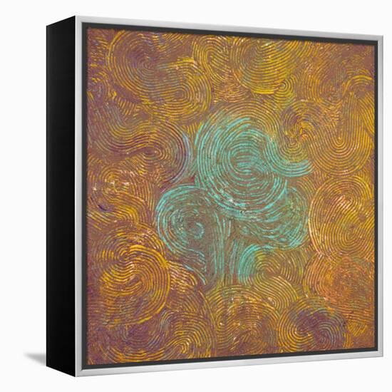 Drama Abstract-Roberto Gonzalez-Framed Stretched Canvas