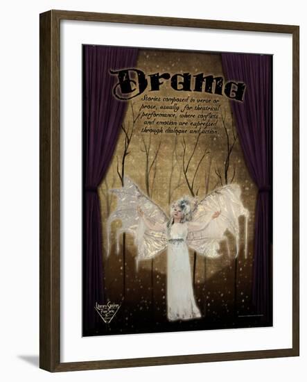 Drama Literary Genre-Jeanne Stevenson-Framed Art Print