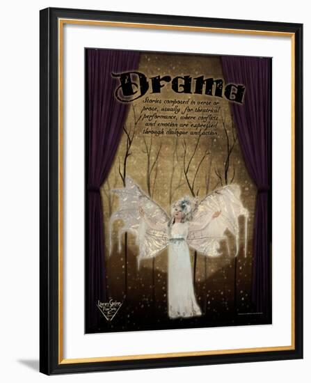 Drama Literary Genre-Jeanne Stevenson-Framed Art Print