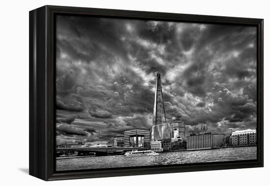 Drama over the Shard-Adrian Campfield-Framed Premier Image Canvas
