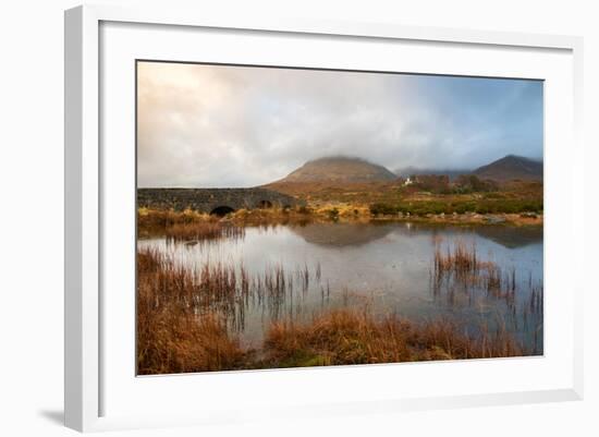 Dramatic Afternoon Light at Sligachan Bridge, Isle of Skye Scotland UK-Tracey Whitefoot-Framed Photographic Print