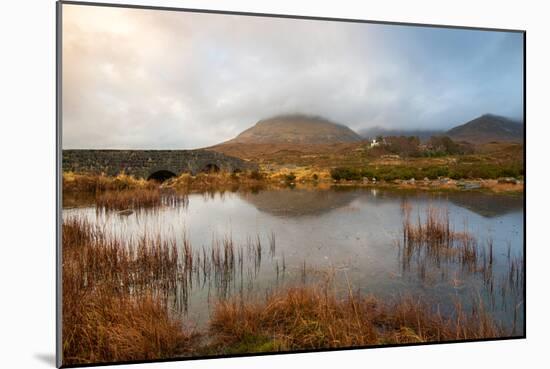 Dramatic Afternoon Light at Sligachan Bridge, Isle of Skye Scotland UK-Tracey Whitefoot-Mounted Photographic Print