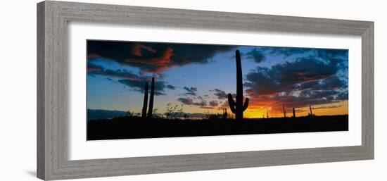 Dramatic Arizona Desert Sunset-null-Framed Photographic Print