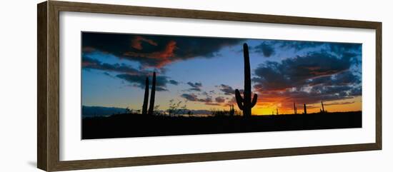 Dramatic Arizona Desert Sunset-null-Framed Photographic Print