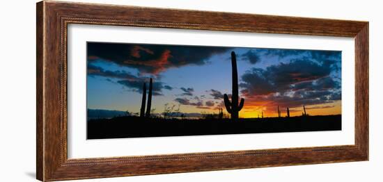 Dramatic Arizona Desert Sunset-null-Framed Photographic Print