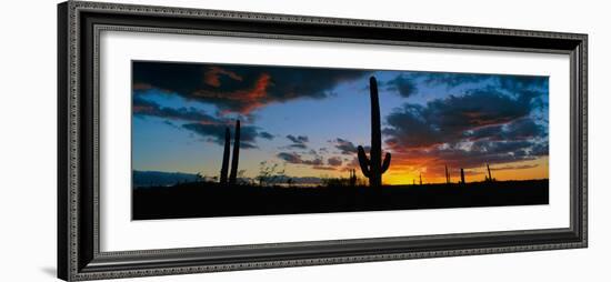 Dramatic Arizona Desert Sunset-null-Framed Photographic Print