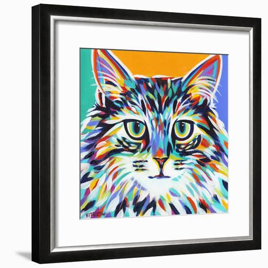 Dramatic Cats I-Carolee Vitaletti-Framed Art Print