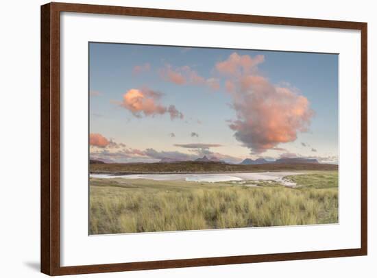 Dramatic Cloud over Achnahaird Bay and the Mountains of Assynt, North West Scotland-Stewart Smith-Framed Photographic Print