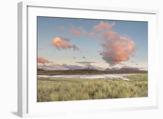 Dramatic Cloud over Achnahaird Bay and the Mountains of Assynt, North West Scotland-Stewart Smith-Framed Photographic Print