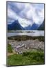 Dramatic Clouds in Milford Sound, Fiordland National Park, South Island, New Zealand, Pacific-Michael Runkel-Mounted Photographic Print