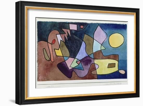 Dramatic Landscape, 1928-Paul Klee-Framed Giclee Print