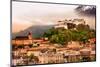 Dramatic Landscape before a Sunset over Salzburg, Austria-Maugli-l-Mounted Photographic Print