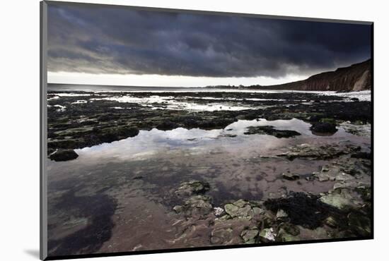 Dramatic Sky over Bridligton from Sewerby Rocks, East Riding of Yorkshire, England, United Kingdom-Mark Sunderland-Mounted Photographic Print