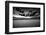 Dramatic Sky over Desert Dunes Black and White Landscapes Photography-Kris Wiktor-Framed Photographic Print