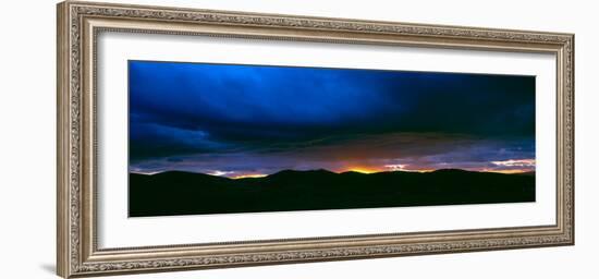 Dramatic Sky over Mountain Range, Tweeddale, Scottish Borders, Scotland-null-Framed Photographic Print