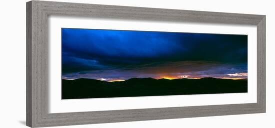 Dramatic Sky over Mountain Range, Tweeddale, Scottish Borders, Scotland-null-Framed Photographic Print