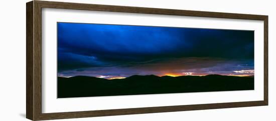 Dramatic Sky over Mountain Range, Tweeddale, Scottish Borders, Scotland-null-Framed Photographic Print