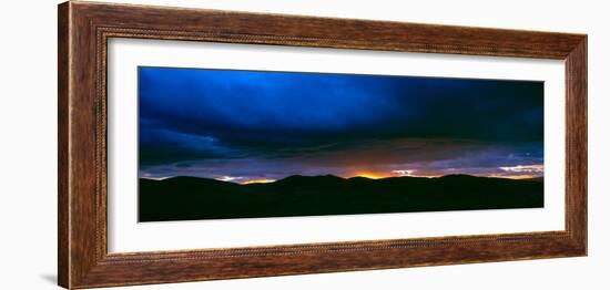 Dramatic Sky over Mountain Range, Tweeddale, Scottish Borders, Scotland-null-Framed Photographic Print