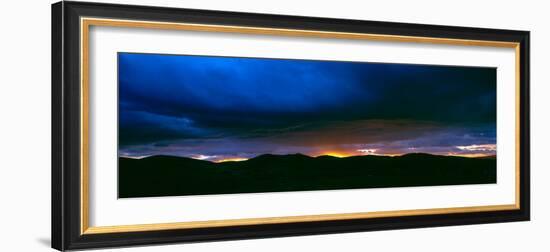 Dramatic Sky over Mountain Range, Tweeddale, Scottish Borders, Scotland-null-Framed Photographic Print