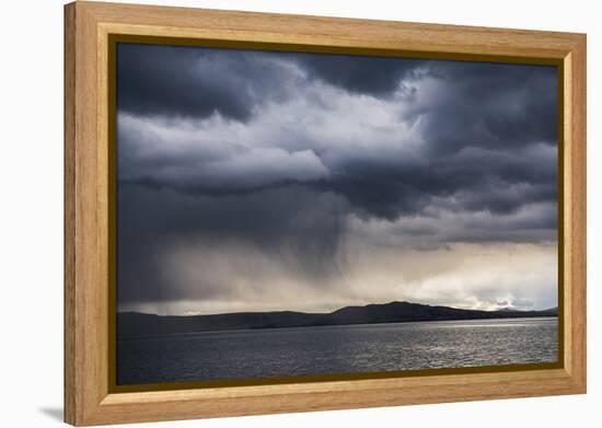 Dramatic Storm Clouds over Lake Titicaca, Peru, South America-Matthew Williams-Ellis-Framed Premier Image Canvas