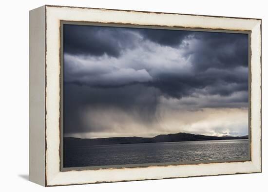 Dramatic Storm Clouds over Lake Titicaca, Peru, South America-Matthew Williams-Ellis-Framed Premier Image Canvas