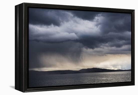 Dramatic Storm Clouds over Lake Titicaca, Peru, South America-Matthew Williams-Ellis-Framed Premier Image Canvas