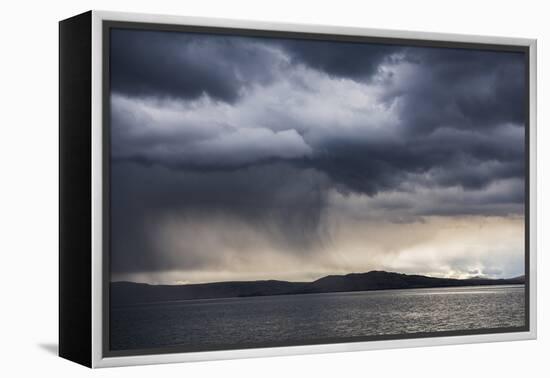 Dramatic Storm Clouds over Lake Titicaca, Peru, South America-Matthew Williams-Ellis-Framed Premier Image Canvas
