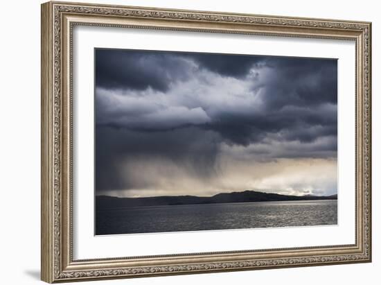 Dramatic Storm Clouds over Lake Titicaca, Peru, South America-Matthew Williams-Ellis-Framed Photographic Print