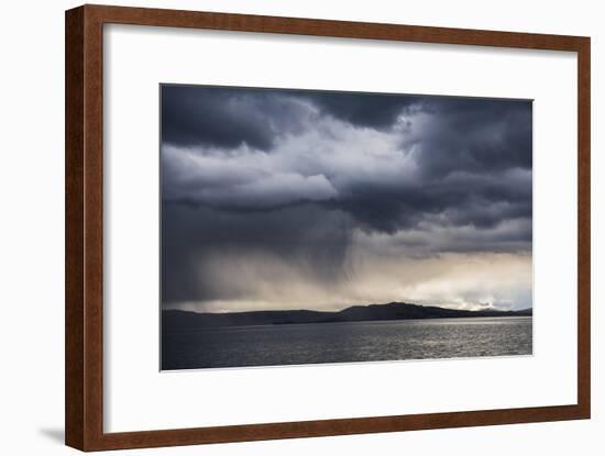 Dramatic Storm Clouds over Lake Titicaca, Peru, South America-Matthew Williams-Ellis-Framed Photographic Print