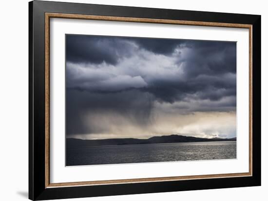 Dramatic Storm Clouds over Lake Titicaca, Peru, South America-Matthew Williams-Ellis-Framed Photographic Print