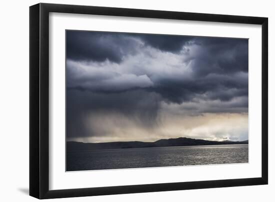 Dramatic Storm Clouds over Lake Titicaca, Peru, South America-Matthew Williams-Ellis-Framed Photographic Print