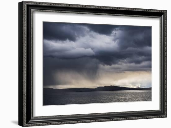 Dramatic Storm Clouds over Lake Titicaca, Peru, South America-Matthew Williams-Ellis-Framed Photographic Print