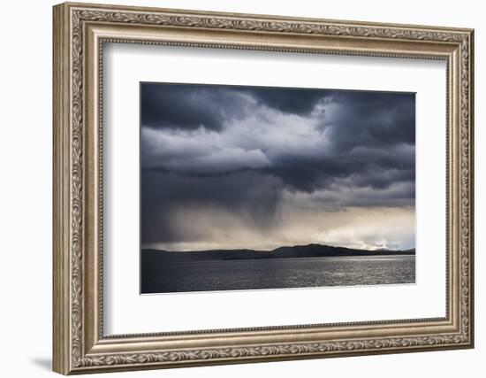 Dramatic Storm Clouds over Lake Titicaca, Peru, South America-Matthew Williams-Ellis-Framed Photographic Print