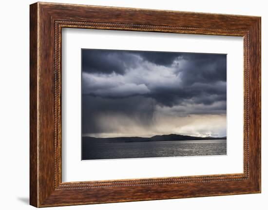 Dramatic Storm Clouds over Lake Titicaca, Peru, South America-Matthew Williams-Ellis-Framed Photographic Print