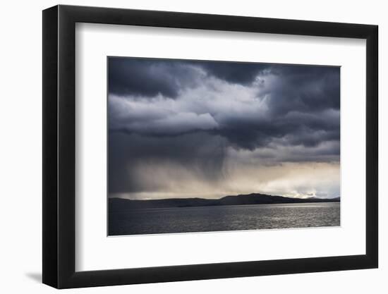 Dramatic Storm Clouds over Lake Titicaca, Peru, South America-Matthew Williams-Ellis-Framed Photographic Print