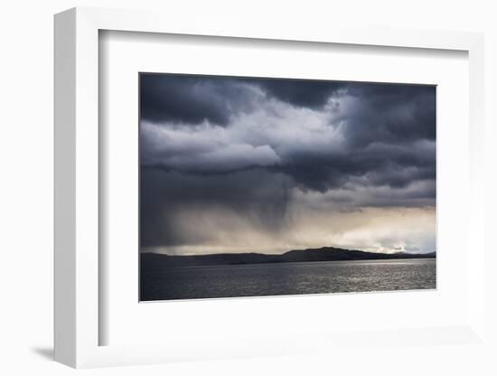 Dramatic Storm Clouds over Lake Titicaca, Peru, South America-Matthew Williams-Ellis-Framed Photographic Print