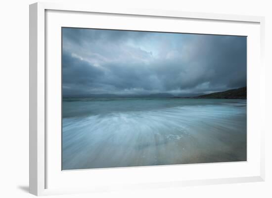 Dramatic Stormy Skies and Flowing Tide-Stewart Smith-Framed Photographic Print