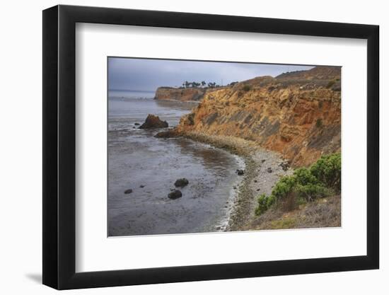 Dramatic stretch of beach is the San Pedro Bay, Southern California.-Mallorie Ostrowitz-Framed Photographic Print