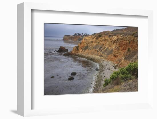 Dramatic stretch of beach is the San Pedro Bay, Southern California.-Mallorie Ostrowitz-Framed Photographic Print