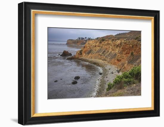 Dramatic stretch of beach is the San Pedro Bay, Southern California.-Mallorie Ostrowitz-Framed Photographic Print