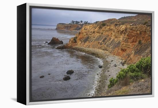 Dramatic stretch of beach is the San Pedro Bay, Southern California.-Mallorie Ostrowitz-Framed Premier Image Canvas