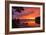 Dramatic Sunset Bainbridge Island Toward Olympic Mountains-Trish Drury-Framed Photographic Print