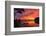 Dramatic Sunset Bainbridge Island Toward Olympic Mountains-Trish Drury-Framed Photographic Print