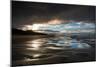 Dramatic Sunset Light on the Beach at Bamburgh, Northumberland England UK-Tracey Whitefoot-Mounted Photographic Print