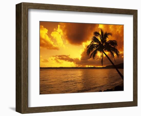 Dramatic Tropical Sunrise on the Garden Isle, Kauai, Hawaii, USA-Jerry Ginsberg-Framed Photographic Print