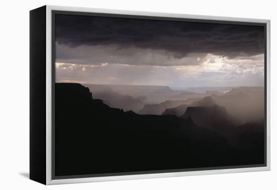 Dramatic Weather over the Grand Canyon, Yaki Point, Arizona-Greg Probst-Framed Premier Image Canvas