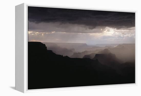 Dramatic Weather over the Grand Canyon, Yaki Point, Arizona-Greg Probst-Framed Premier Image Canvas